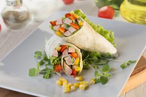 wrap wegetariańsi z parówkami VeggieDay